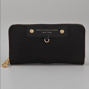 Preppy Nylon Large Zip Around Wallet